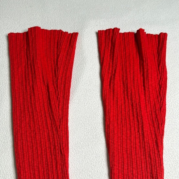 Urban Outfitters White Uo Rosie Rib High-waisted Flare Pant - Picture 5 of 5